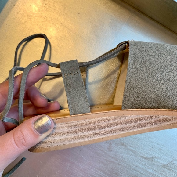 LUCKY BRAND Hadesha sandals green leather - Picture 9 of 11